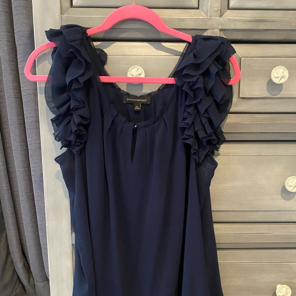 Banana Republic Navy Blouse